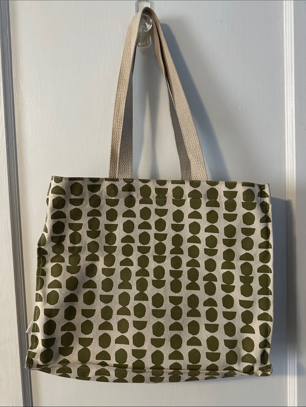 Dance Happt Olive Pattern Canvas Tote Bag